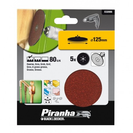 PIRANHA X32006  5 DISCHI D.125 GR.80