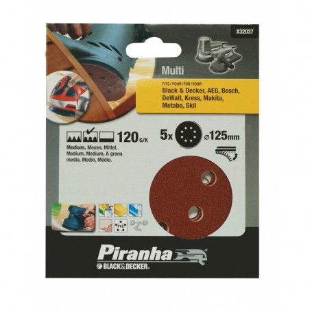 PIRANHA X32037  5 DISCHI ROTORB. 125 GR.120