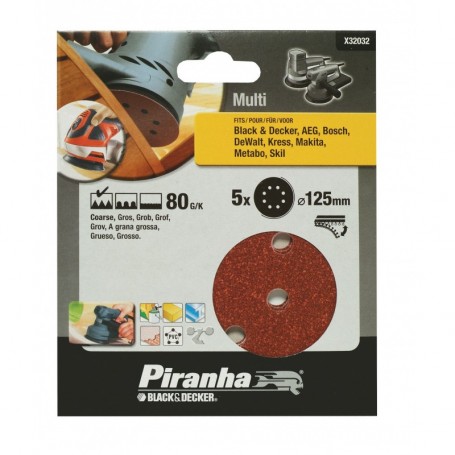 PIRANHA X32032  5 DISCHI ROTORB. 125 GR.80