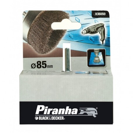 PIRANHA X36050 SPAZZOLA ACCIAIO A TAZZA D.85