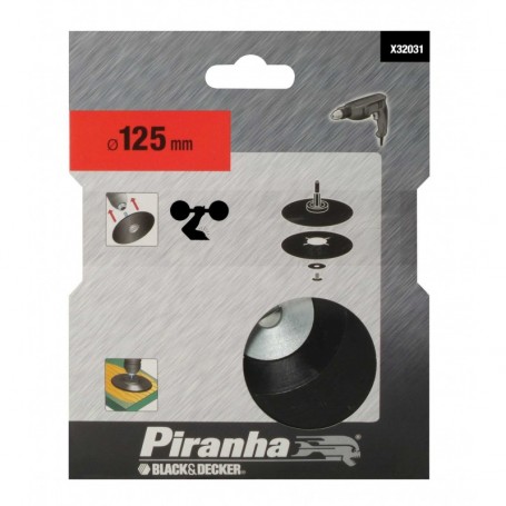 PIRANHA X32031 PLATORELLO IN GOMMA D.125