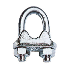 BL MORSETTO P\FUNE ACCIAIO D  6 MM  5 PZ*