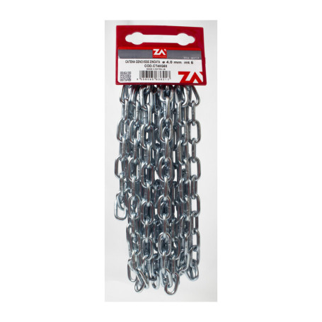 CATENA GENOVESE ZINCATA PRETAGL 4 MM N19 5 M