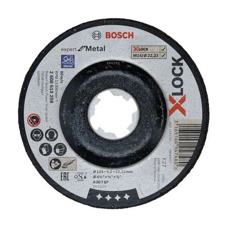 BOSCH-B DISCO PER SBAVARE 'X-LOCK'MM.115X6
