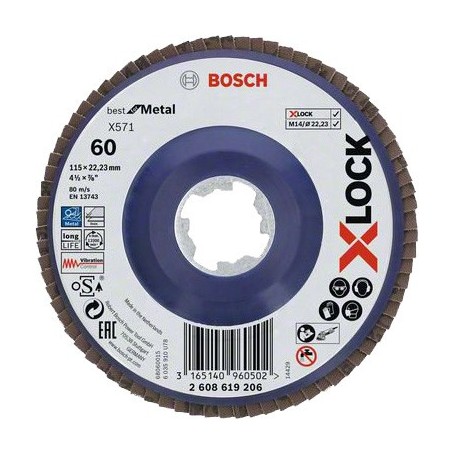 BOSCH-B DISCO LAMELLARE'X-LOCK'GR.60 MM.115