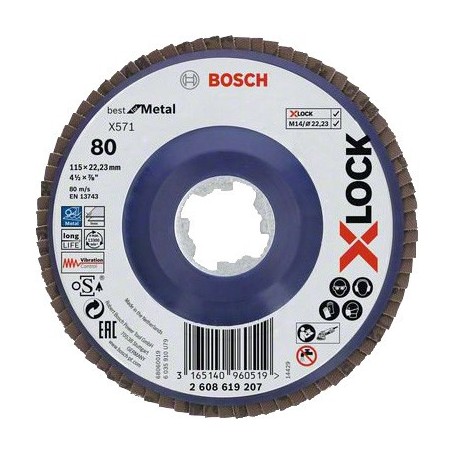 BOSCH-B DISCO LAMELLARE'X-LOCK'GR.80 MM.115