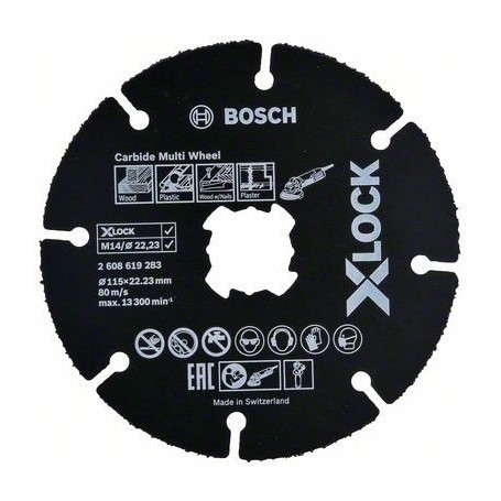BOSCH-B DISCO UNIV. CARBIDE 'X-LOCK' MM.115