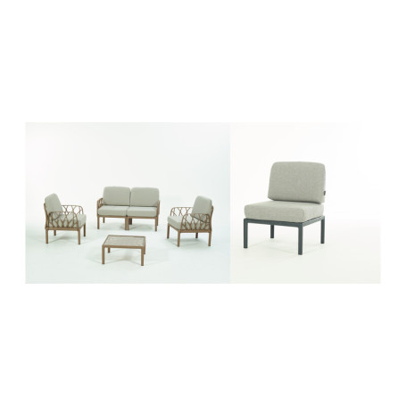 SALOTTO GARDA MODULO POSTO AGGIUNTIVO ANTRACITE