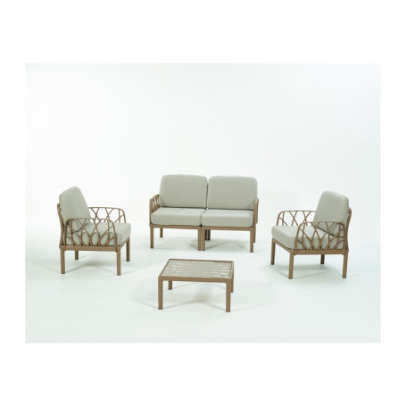 SALOTTO GARDA 4 PZ C\CUSCINI TORTORA