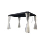 C GAZEBO PERGOLA C\LAMELLE ORIENTAB 3X3M NERO