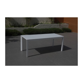 TAVOLO ALLUMINIO ALLUNG BCO 127\180X77XH71CM