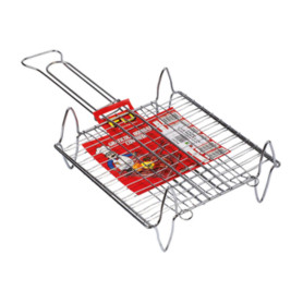 GRATICOLA DOPPIA BOMBATA C\PIEDI 27X27 CM