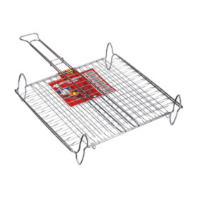 GRATICOLA DOPPIA BOMBATA C\PIEDI 37X27 CM