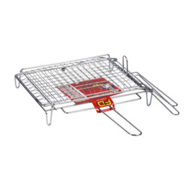 GRATICOLA DOPPIA RIBALTABILE C\PIEDI 40X30 CM