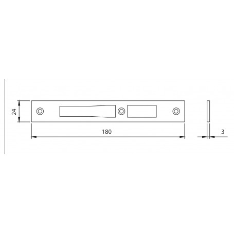 ISEO ART. 038.030 CONTROPIASTRA X SERR.783.1