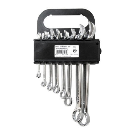 SERIE  8 CHIAVI COMBINATE MIRROR  8\19 MM CR VAN