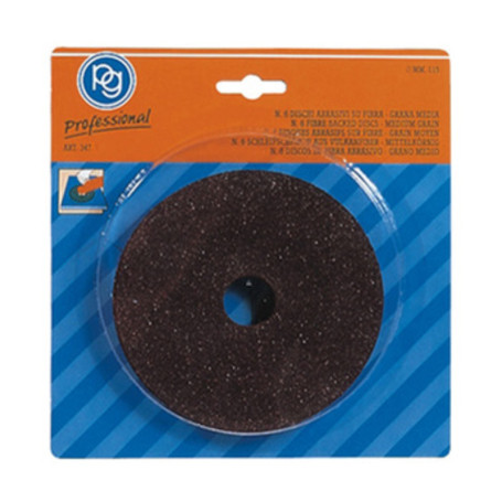 POGGI 347.00 6 DISCHI ABRASIVI FIBRA D 115 MM GR  36