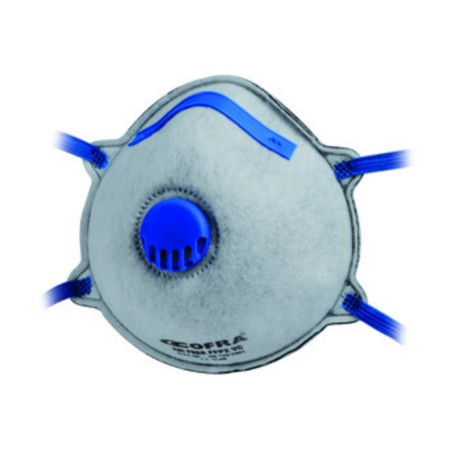 MASCHERINA PROTEZIONE COFRA FFP2 C\VALV CARB M010-K023