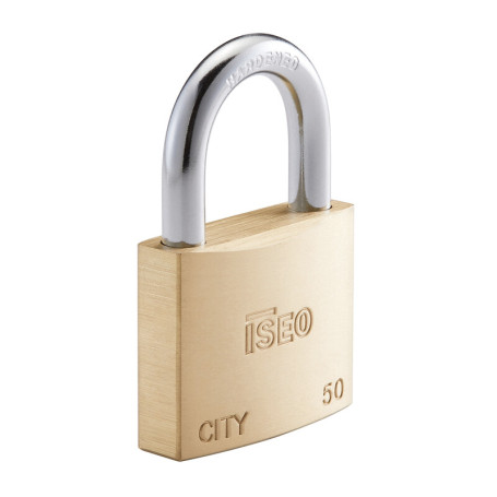 ISEO P700 LUCCHETTO CITY ARCO KA 50MM OTTONE