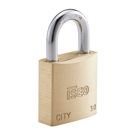 ISEO P700 LUCCHETTO CITY ARCO KA 30MM OTTONE