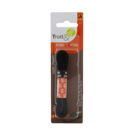 LACCI P\SCARPE TONDI 45 CM  2 PAIA NERO