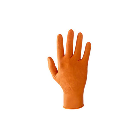 GUANTI NITRILE ARANCIONE CAT. III TG. XL  50 PZ