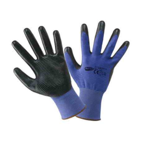 GUANTI POLIESTERE\NITRILE CRINKLE TG.10