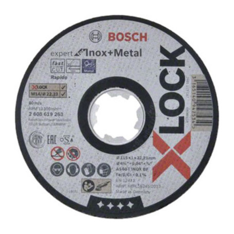 BOSCH-A DISCO P\INOX XLOCK D 115X1