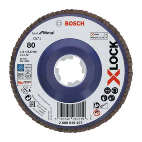 BOSCH-A DISCO LAMELLARE XLOCK GR  80 D 115 MM