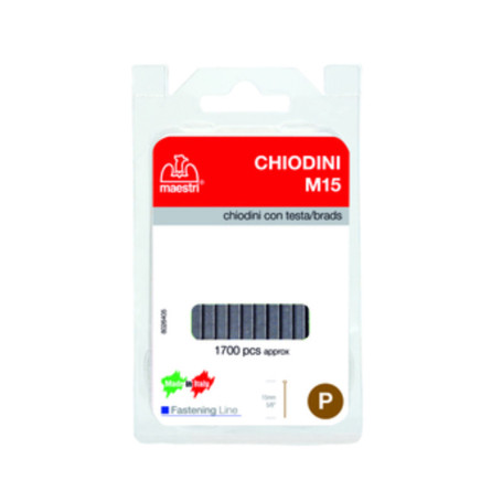 MAESTRI BLISTER CHIODINI M15 P\FISSATRICE 1700 PZ