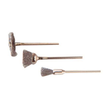 POGGI 476.00  3 MINI SPAZZOLE ACCIAIO GAMBO 3 MM