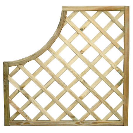 GRIGLIATO PINO IMPREGNATO 35  90XH 90 CM SAGOMATO