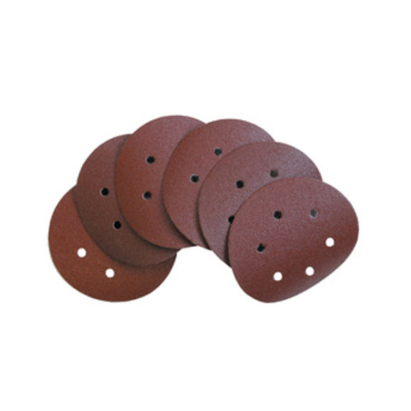 DISCO ABRASIVO VELCRO 6 FORI D 150 MM GRANA  80