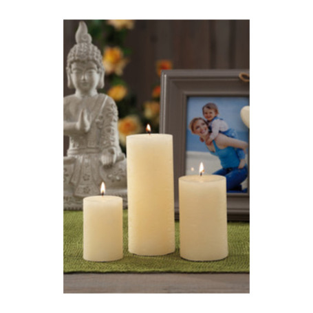 CANDELA AVORIO D 6XH15 CM