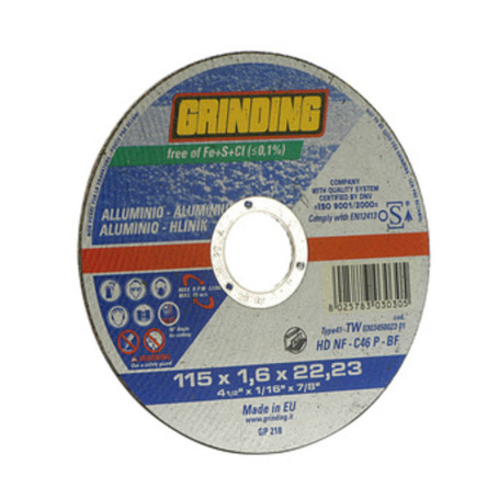 GRINDING DISCO P\ALLUMINIO PIANO 115X1