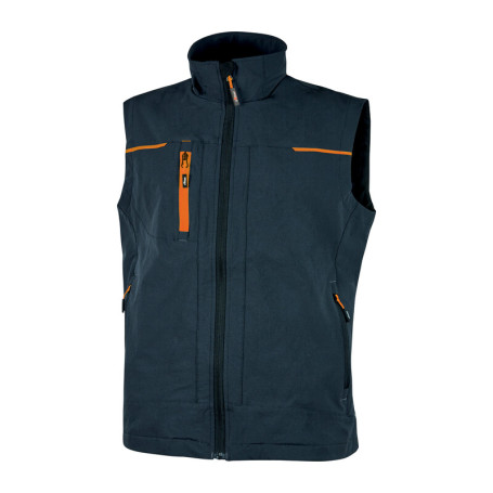 U-POWER GILET SATURN BLUE\ARANCIO TG.  M