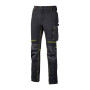U-POWER PANTALONE ATOM SLIM FIT NERO-GIALLO TG.L
