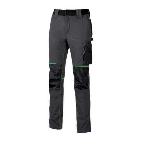 U-POWER PANTALONE ATOM SLIM FIT GRIGIO-VERDE TG.XXL