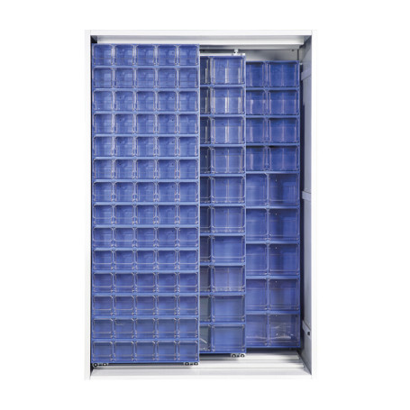 ARMADIO 2 PANNELLI SCORREVOLI CRISTAL BOX154 CASS. BLU