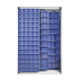 ARMADIO 2 PANNELLI SCORREVOLI CRISTAL BOX154 CASS. BLU