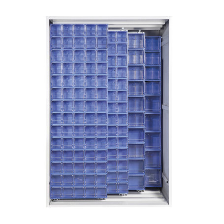 ARMADIO 3 PANNELLI SCORREVOLI CRISTAL BOX 224 CASS. BLU