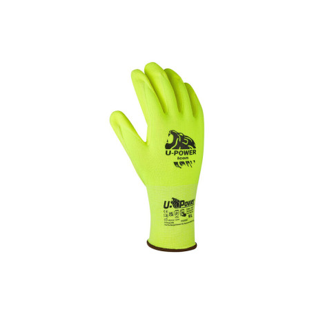 U-POWER GUANTI ICON GIALLO FLUO TAGLIA  8