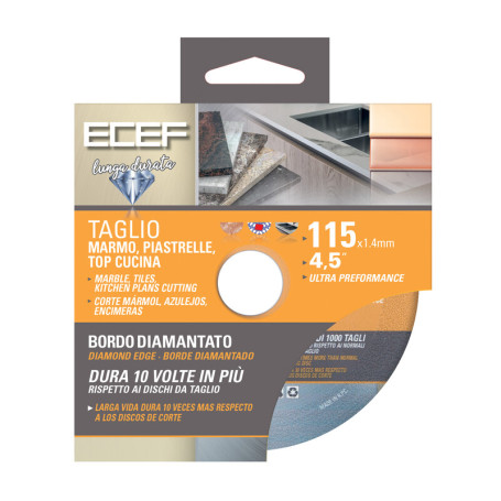 DISCO DIAMANTATO P\MARMO PIASTRELLE D 115 MM