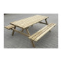SET BIRRERIA PICNIC LEGNO IMPREGN 180X160XH71CM