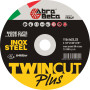 ABRABETA DISCO P\FERRO TWIN CUT PLUS 115X1
