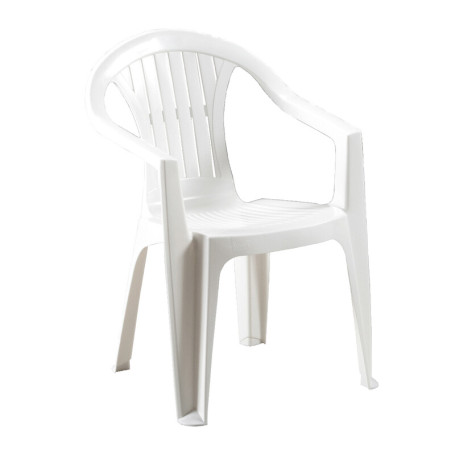 POLTRONA RESINA ART.14  BIANCA ATLANTIDE