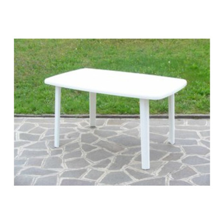 TAVOLO RESINA ART.56  137X85XH72CM BIANCO