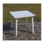 TAVOLO RESINA WEEKEND  80X80XH72CM BIANCO
