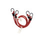 C SET 2 FUNI ELASTICHE D.8 C\2 GANCI FE 60 ROSSO