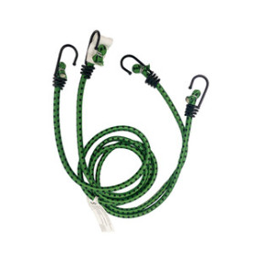 C SET 2 FUNI ELASTICHE D.8 C\2 GANCI FE 120 VERDE